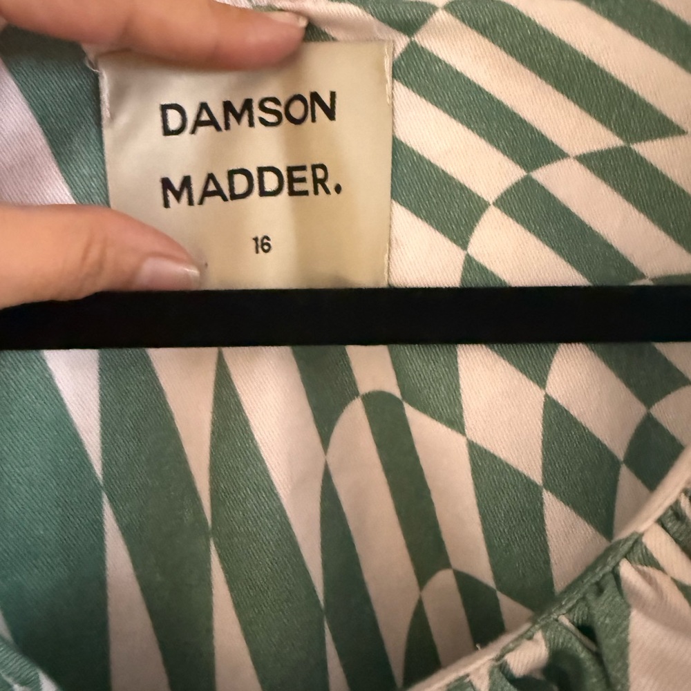 Damson Madder Gloria Warped Checkerboard Dress - Picture 4 of 5